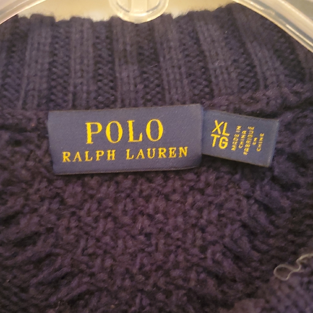 Polo Ralph Lauren Navy Blue Cable Knit Dress - Picture 3 of 5
